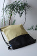 Kids Drawstrings Bag - Light Green and Brown (Handmade in Japan)