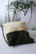 Kids Drawstrings Bag - Yellow and Green (Handmade in Japan)