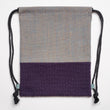 Kids Drawstrings Bag - Brown and Purple (Handmade in Japan)