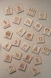 Wooden Christmas Advent Tiles
